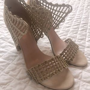 $398 Stuart Weitzman Twine Stringapart Sandal 7.5